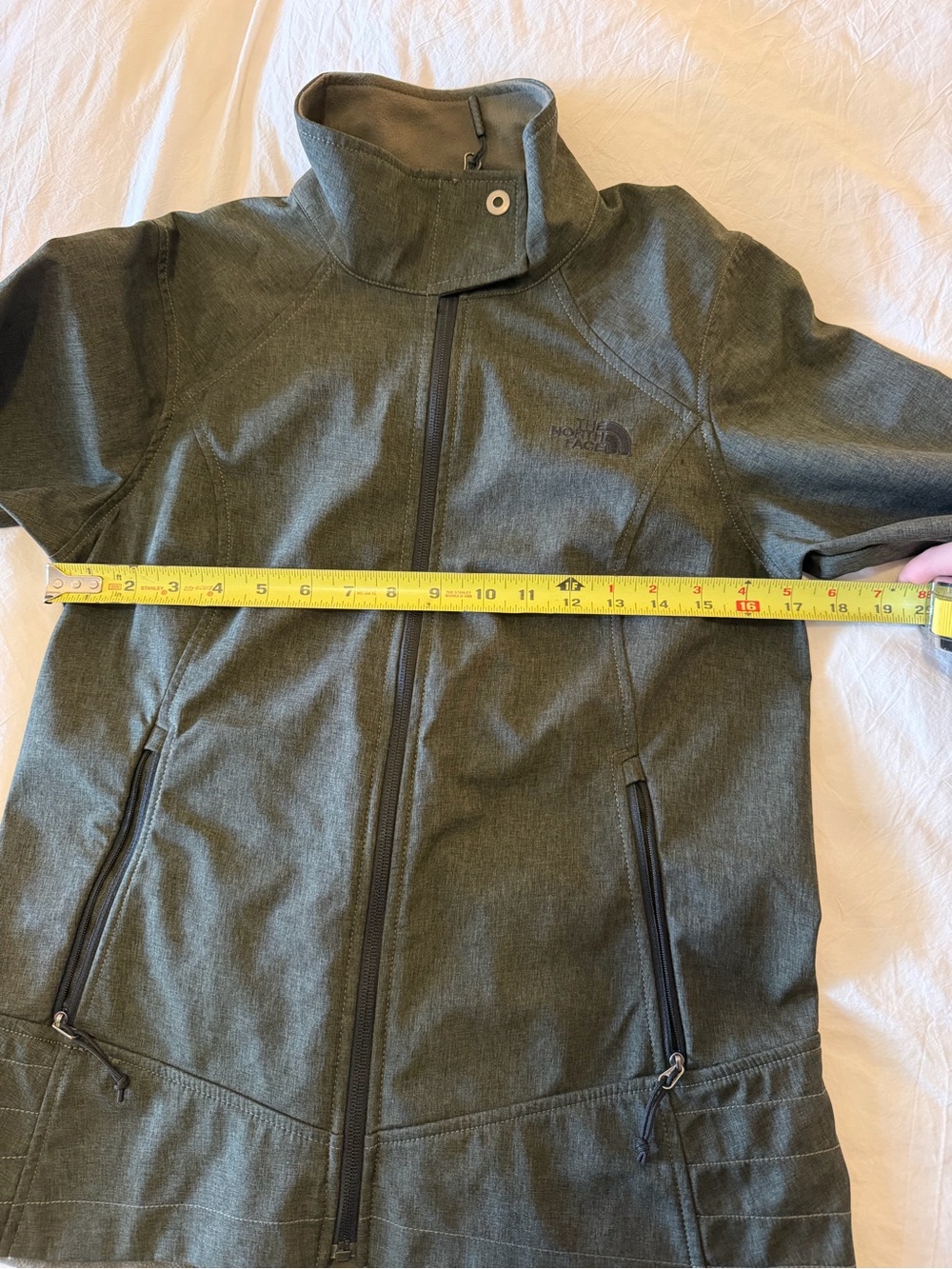 The North Face WindWall Women’s Full Zip Collared Jacket Long Sleeve Gray M - Picture 6 of 8